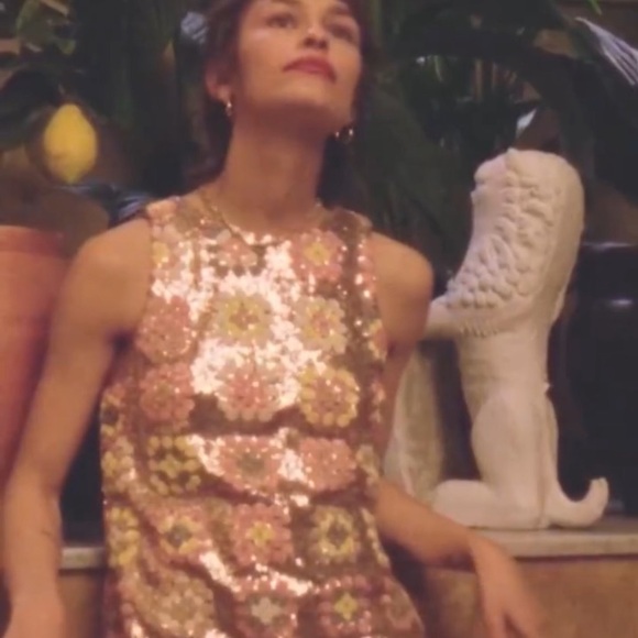 &otherstories Sequin Floral A-line dress - Picture 3 of 6